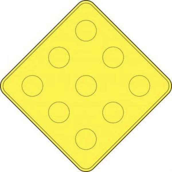 Accuform 18 in W x 18 in H, Engineer Grade Reflective Aluminum FRW918 - main